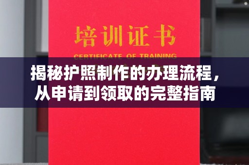 嵩明揭秘护照制作的办理流程，从申请到领取的完整指南